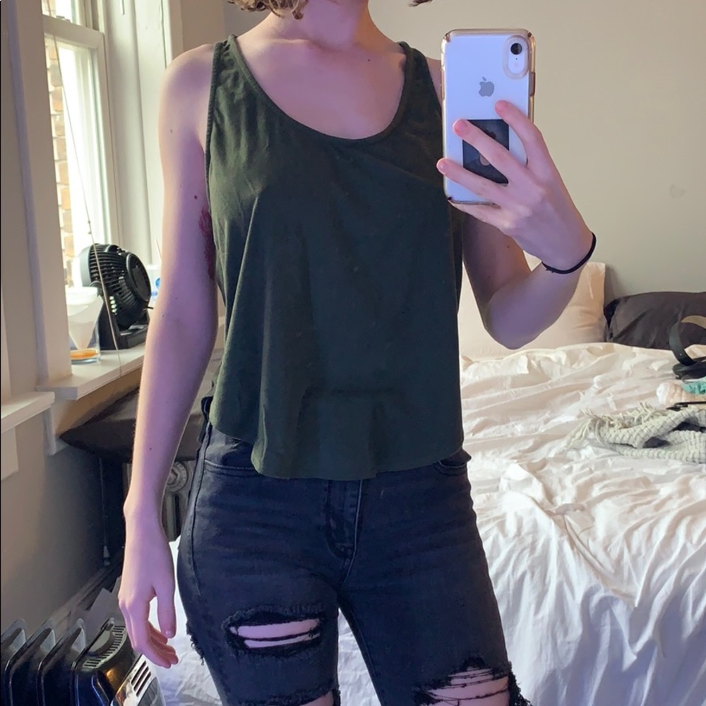 Forever 21 army green tank